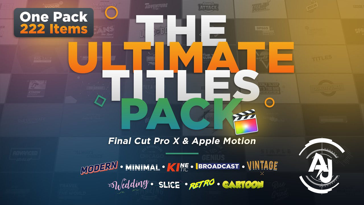 The Ultimate Titles Pack - Final Cut Pro X & Apple Motion