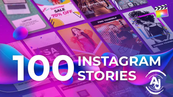 100 Instagram Stories | For Final Cut & Apple Motion